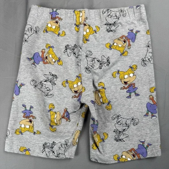 Nickelodeon Rugrats Angelica Pickles Girls Shorts Gray Size 7/8 Cartoon Lounge - Picture 5 of 5